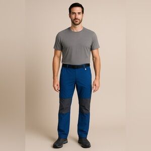 🏔️NWT Columbia Hiking Pants Navy/Gray Size 34x32 Large